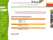 Tablet Screenshot of ifag-berlin.de